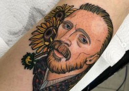 Incríveis Tattoos do Autorretrato de van Gogh