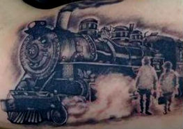 Inspiradoras Tatuagens de Trem